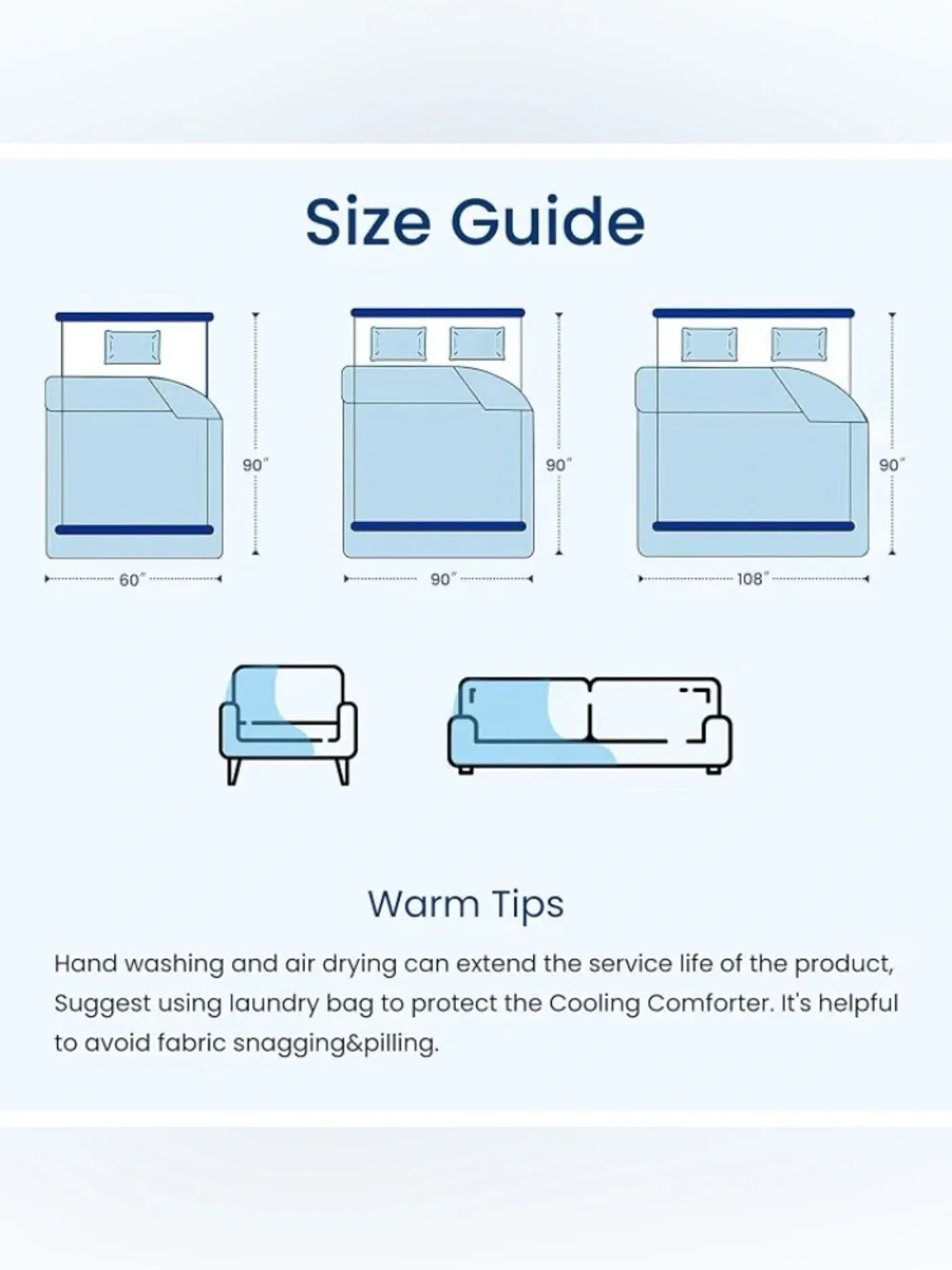 Cooling Comforter Queen Size -Cooling Blanket for Hot Sleepers, Light Grey